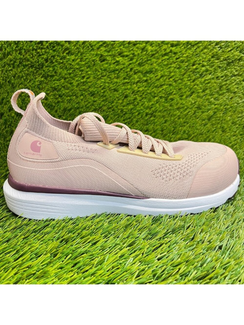 Carhartt Haslett SD Womens Size 7 Pink White Nano Toe Safety Work Lace Up Shoes
